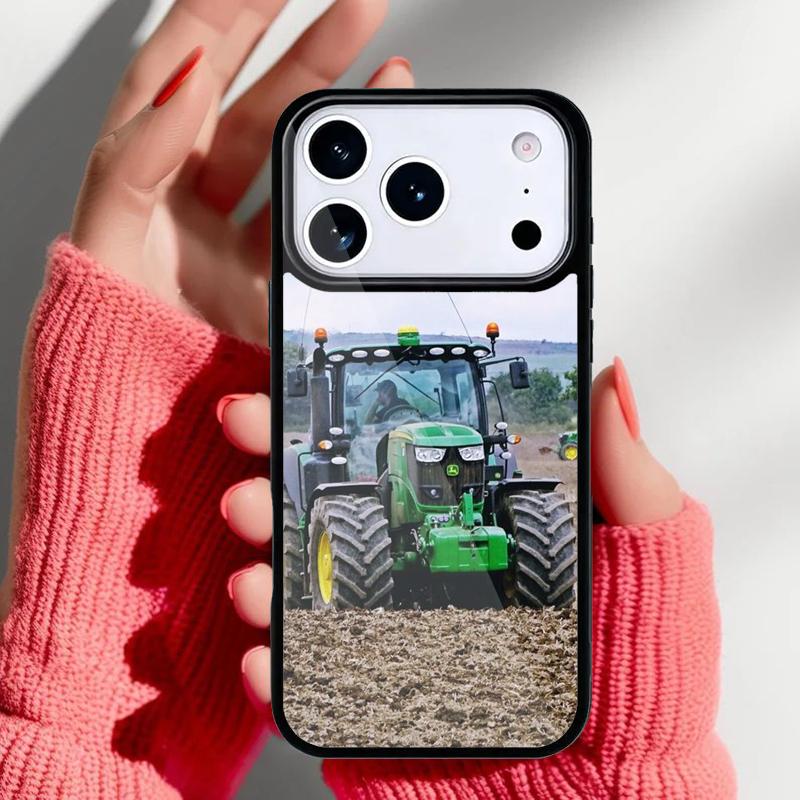 Farm Tractor Phone Case for iPhone 17 16 15 14 13 Pro Max Back Cover for 12 11 Pro Coque
