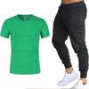 Men's Short Sleeve T-Shirt & Long Pants Two-Piece Set - Spring Collection