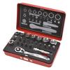 Astro Products Mini Tool Set 24-Piece | 1/4DR Ratchet Handle, Extension Bar, Bit Adapter, Socket, with Case