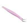 Eyelash Extension Tweezers Professional Stainless Steel Precise Bent Lash Tweezers for Fanning