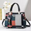 Taizhou Women's Color Block Plaid Handbag - Korean Style Single Shoulder & Crossbody Bag