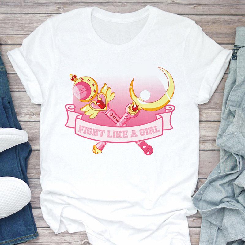 Trendy Sailor Moon Print T-Shirt