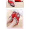 New Women's Cotton-Lined Boots with Thickened Insulation Flat-Soled Embroidered Shoes for Middle-Aged and Elderly Women