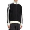Adidas Originals FW24 Striped Retro Sports Stand Collar Long Sleeve Jacket Unisex Jacket Black JC6353