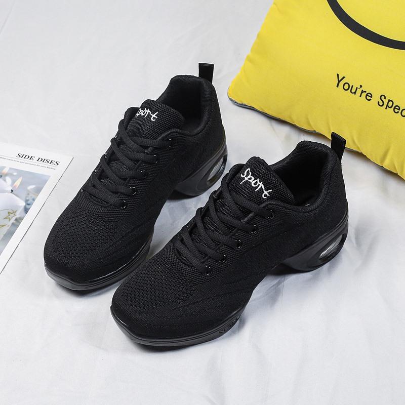 Pantofi ortopedici pentru femei Pantofi de dans modern jazz Pantofi din plasă Pantofi negru alb roz cu pernă de aer pentru creșterea înălțimii