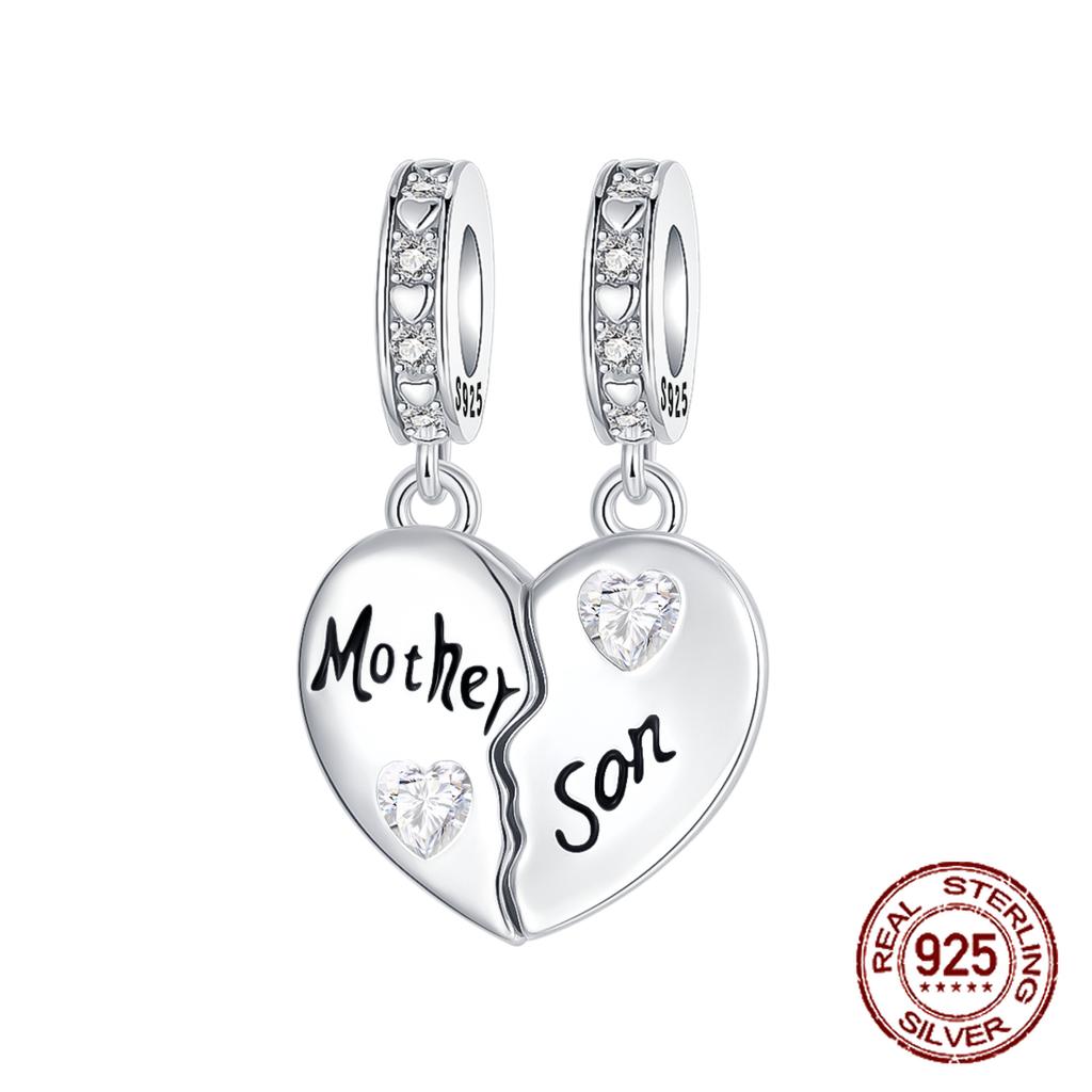 Charms Beads Copper Solid Color Letter Family Forever Tree Of Life Zircon Beads Fit Diy Bracelets Jewelry