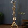 Solid Wood Coat Rack 8-Hook Clothes Hanger Hat Stand Floor Home Bedroom Storage Organizer Minimalist Modern Decorative Furniture