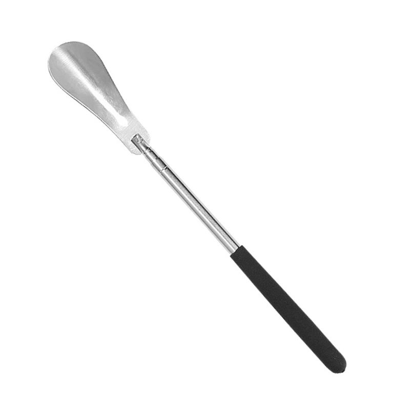 Portable Telescopic Shoehorn Stainless Steel Shoehorn Ergonomic Metal Shoe Horn Shoe Lifter for Various Boots Shoe 1