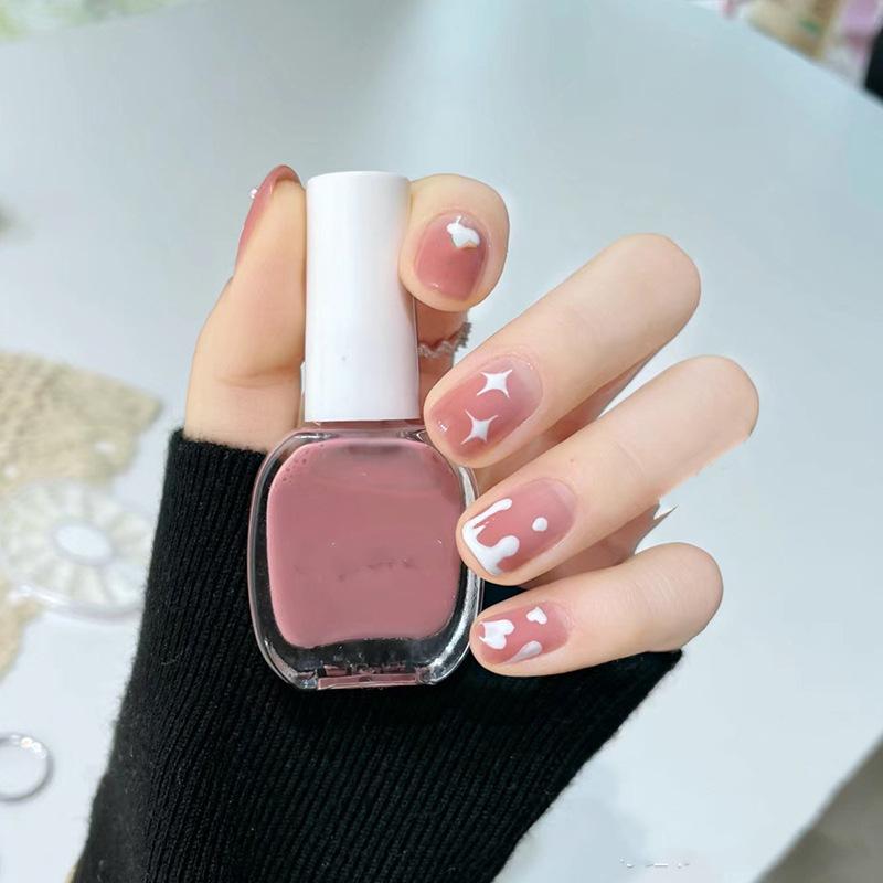 Sweetheart Star Jelly Press-On Nails: Gentle, Fresh Manicure Stickers for Fair Skin