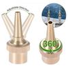 A20F-8 PCS 1/2 Inch Brass DN15 Fountain Nozzle Water Fountain Spraying Adjustable Direction Jet Fountain Heads
