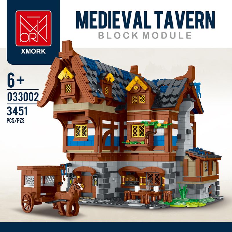 Moc-70187 Superior-Grade Middle Superior-Grade Ages Tavern First-Class  Inn High-Standard Construction-Set Assembly-Bricks Construction Pieces