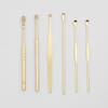 Earwax removal portable earpick 6-piece set, earwax removal earpick gold
