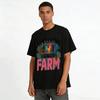 Welcome To The Farm Rooster Print Casual Short Sleeve T-Shirt Pure cotton T-shirt