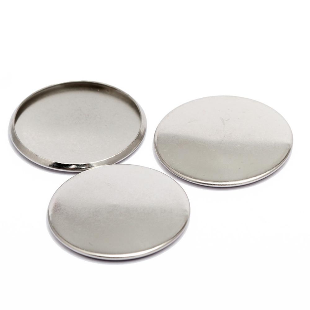 

20pcs Stainless Steel 6-30mm Round Cabochon Settings Blank Tray Bezel Base Fit Cameo for DIY Jewelry Making Handmade Wholesale Inner 6mm