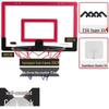 Punch-Free Foldable Basketball and Volleyball Hoop for Kids - Indoor/Outdoor Wall-Mounted Dunk Board