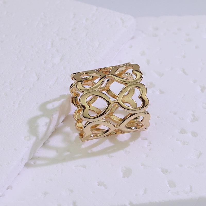 Doppellagige Herz-Legierung Schalspange für Damen