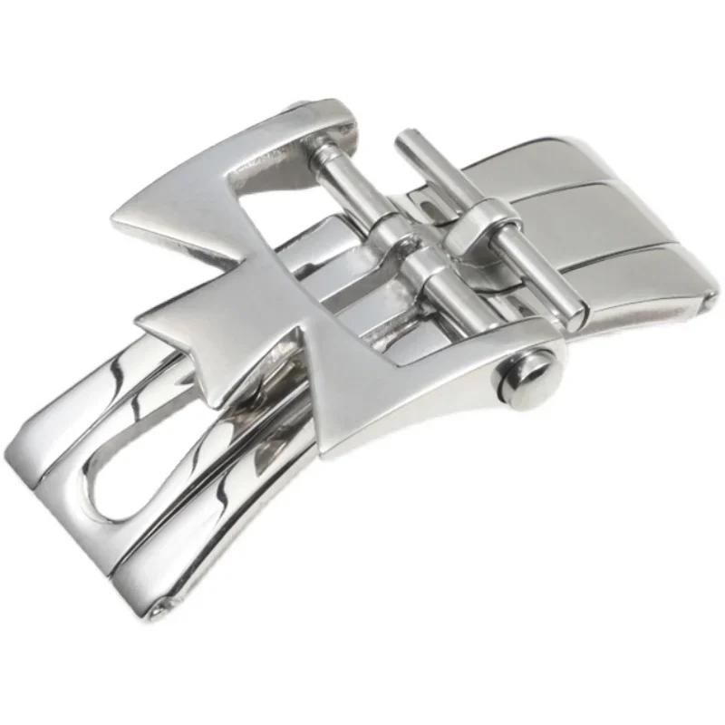 

Классические аксессуары для часов Vacheron Constantin Double Press Butterfly из нержавеющей стали с раскладывающейся застежкой 18 мм 20 мм 20mm серебряный