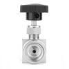 Stainless Steel BSPP Female Thread Straight Needle Valve for Water Gas Oil Transmission(Type D)