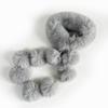 Imitation fox fur scarf autumn and winter temperament big hair ball magnetic scarf imitation fur thickened warm plush scarf