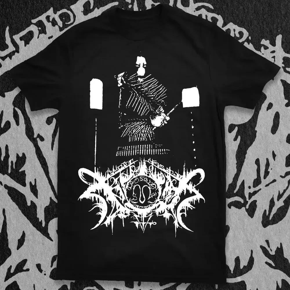 Unisex Short Sleeve Crew Neck Cotton T Shirt Xasthur Malefic XXXXL