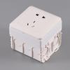 Single Socket Spacer Electrical Outlet Box Extender Single Gang Box Extender with Screws for Living Room School Office