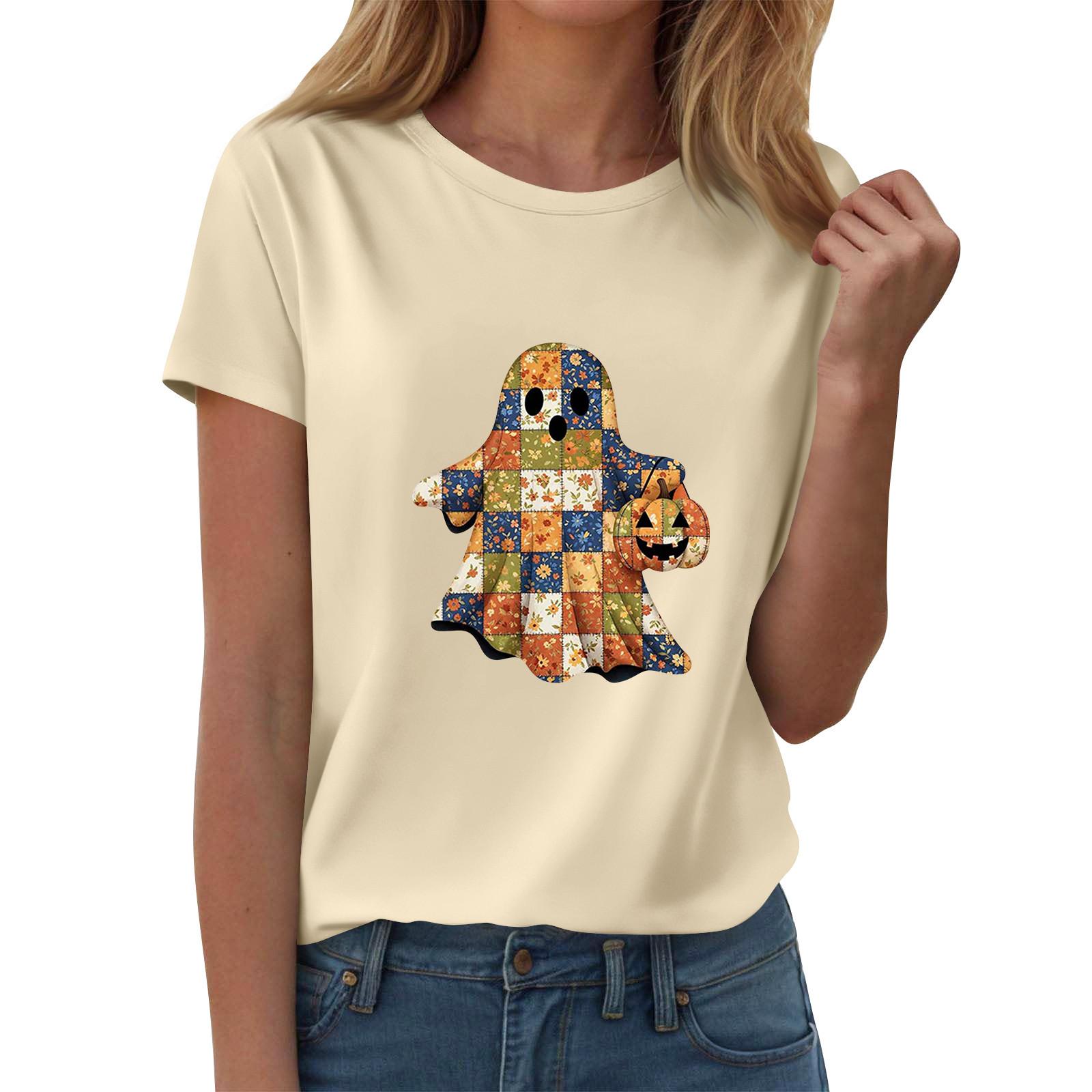 

Женские футболки, Женские топы с коротким рукавом, Летняя мода, Повседневные стильные футболки с круглым вырезом, Туники XXL бежевый