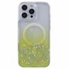 For iPhone 16 Pro Max Case Compatible with MagSafe Sparkle Epoxy TPU+Acrylic Phone Cover