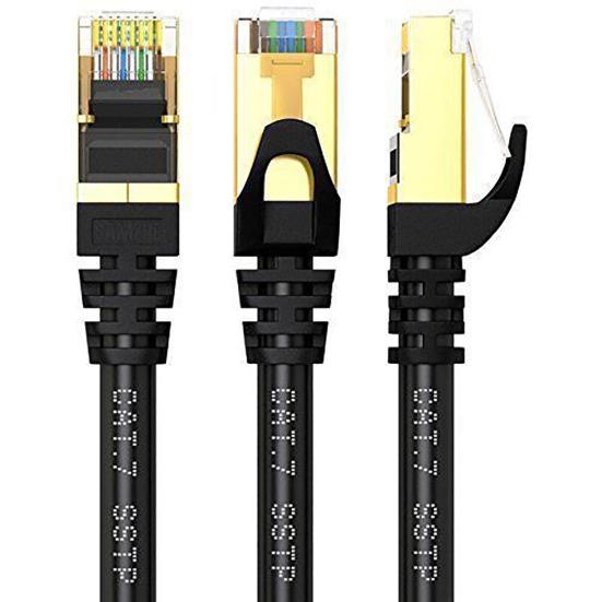 Cat 7 U/FTP Shielded 10Gbps Ethernet Gold Plated RJ45 Network Patch Cable Cord