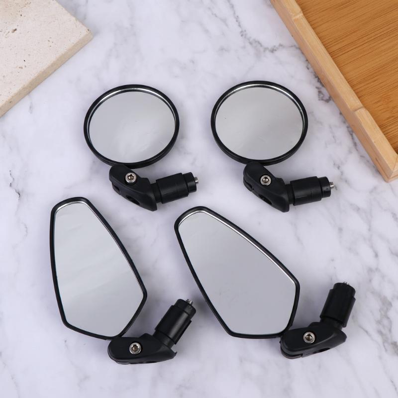 {MAX-66} 1/2 Pcs Rearview Handlebar Mirrors Rotatable For Mountain Road Bike Motorcycle Bendable Hose Adjustable Rearview Mirror