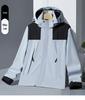 Autumn/Winter Outdoor Windproof Jacket: Women's Single Layer & Men's Three-in-One Set with Detachable Liner