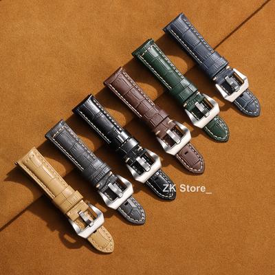 Hoge Kwaliteit Echt Kalfsleren Horlogeband 20mm 22mm 24mm 26mm Heren Horlogeband Zwart Bruin Blauw Mat Koeienhuid Horlogeband