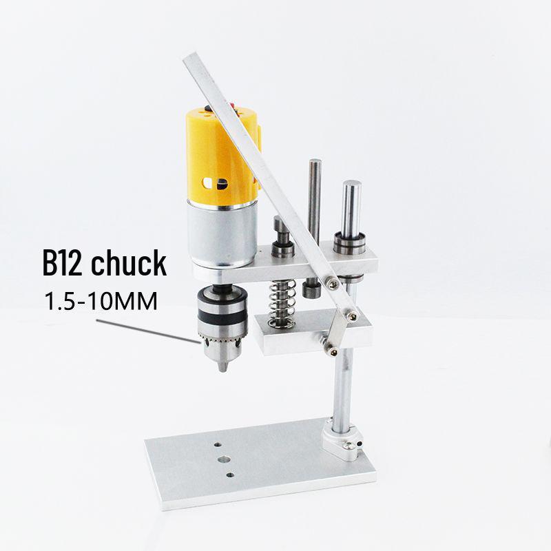 

High-Precision DIY Mini Drill Press: Silent, High-Speed Desktop Machine with DC Chuck