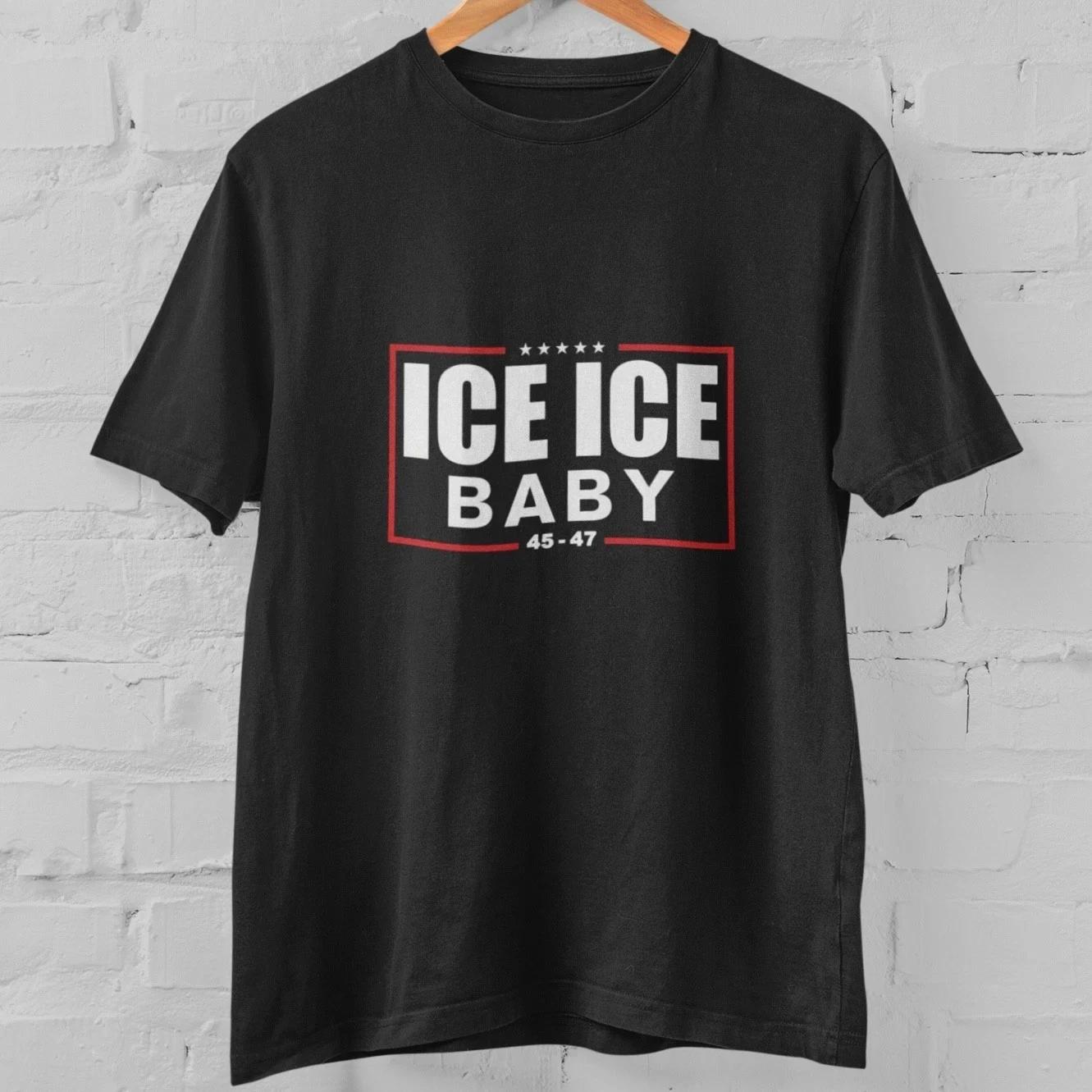 

ICE ICE Baby Graphic T Shirt Funny Streetwear Unisex Black Tee Trendy Gift 3XL