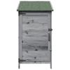 Garden Shed Gray 59 x 56 x 113.5 cm Solid Spruce Wood