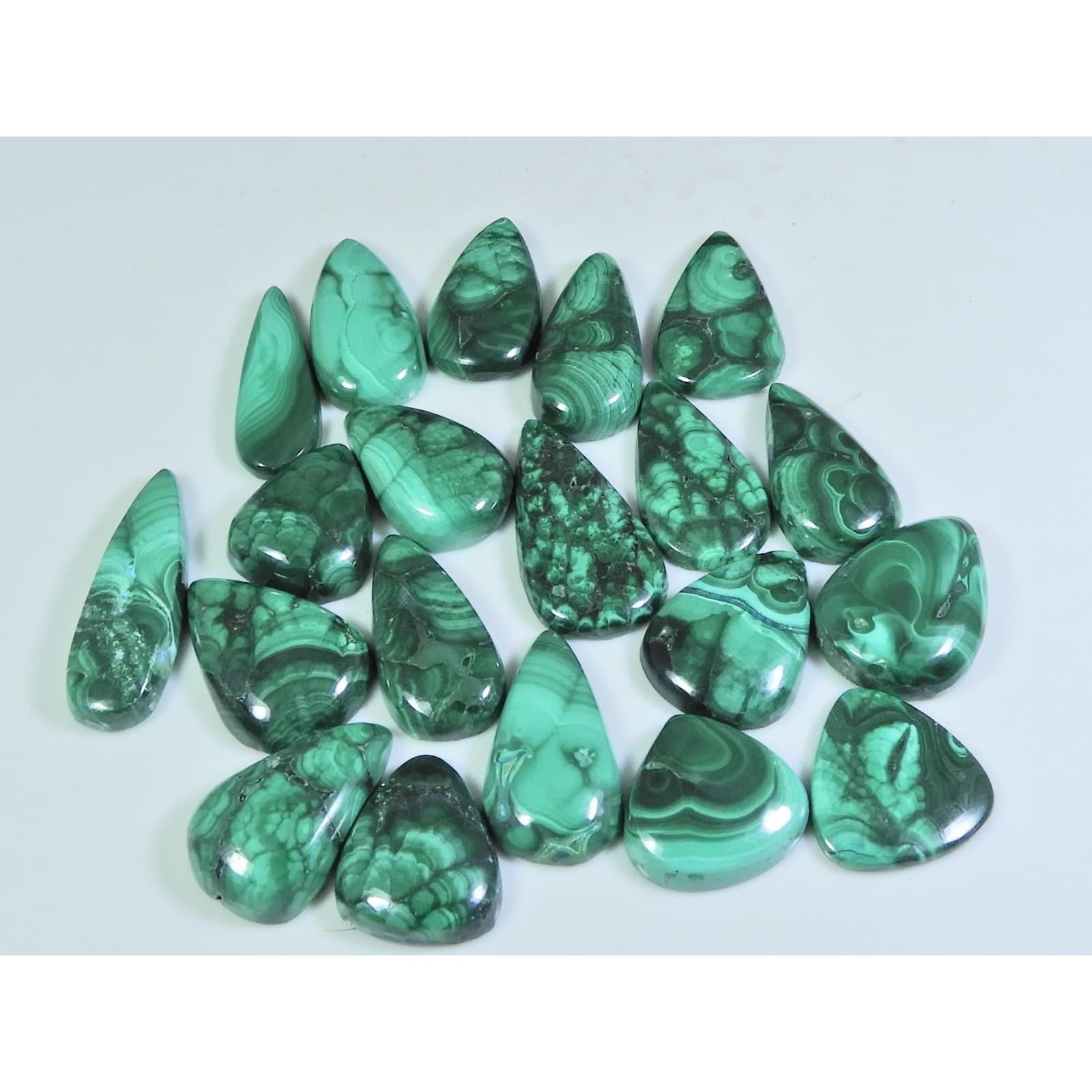 

208 Карат. Кольцо из натурального зеленого малахита, размер, грушевидный кабошон, драгоценный камень, лот 20 шт., C-273