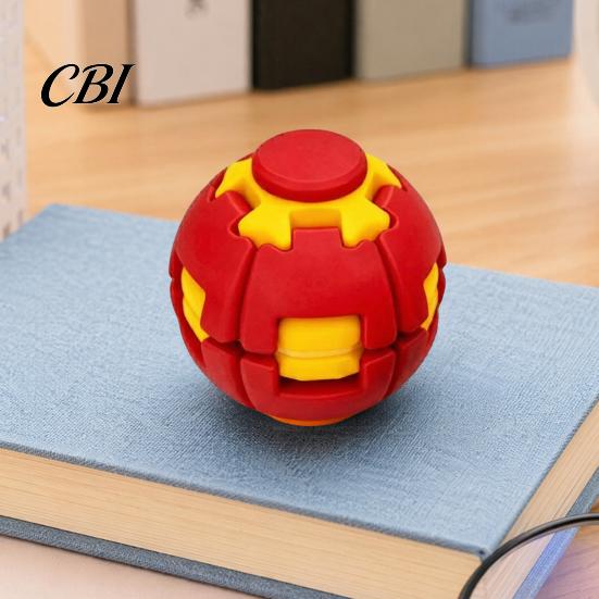 Office Stress Reducer 3D Printed Ball, Press & Rotating Finger Spinner, Decompression Ball Concentration Training Toy Toys, Portable Ergonomic Fidget