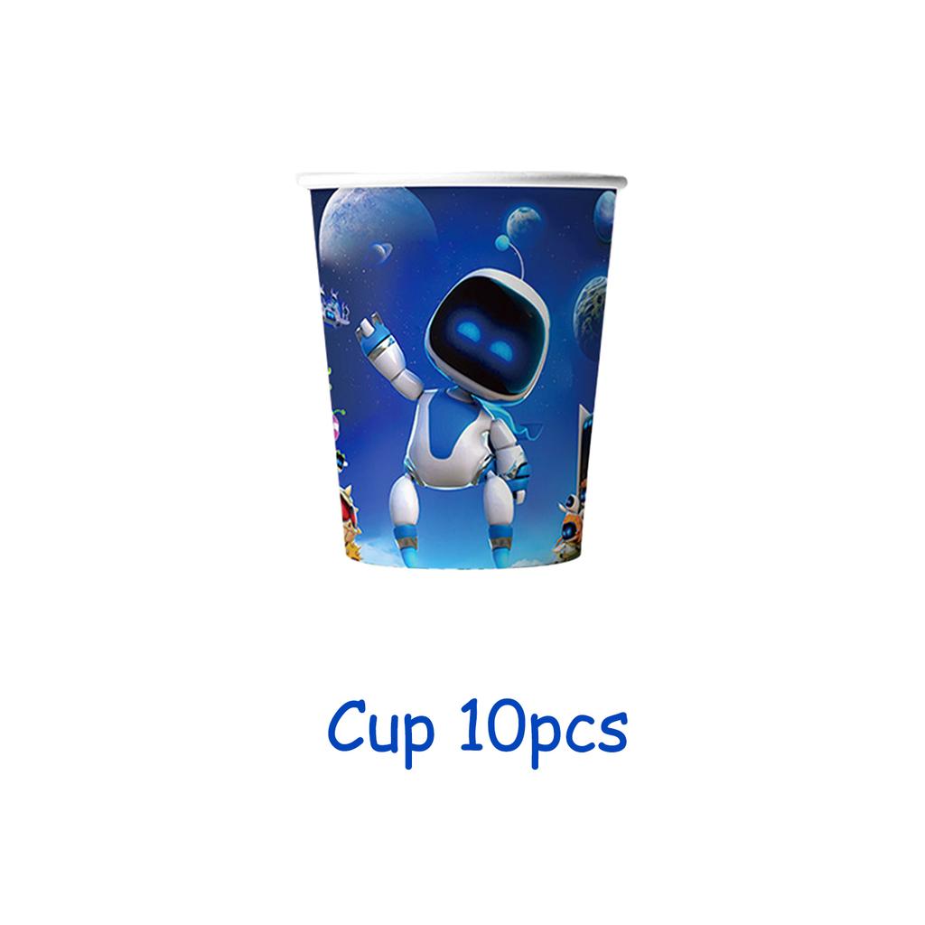 Cartoon ROBOTS Child Birthday Party Decoration Supplies Cup Plate Balloon Tablecloth Banner Photography Background Prop Kid Gift