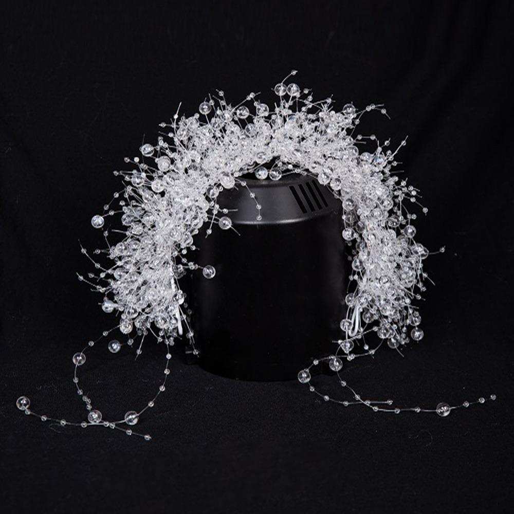 Tassel Bride Headdress Luxury Crystal Beads Hairband Fashion Bridal Headwear  Hair Accessories