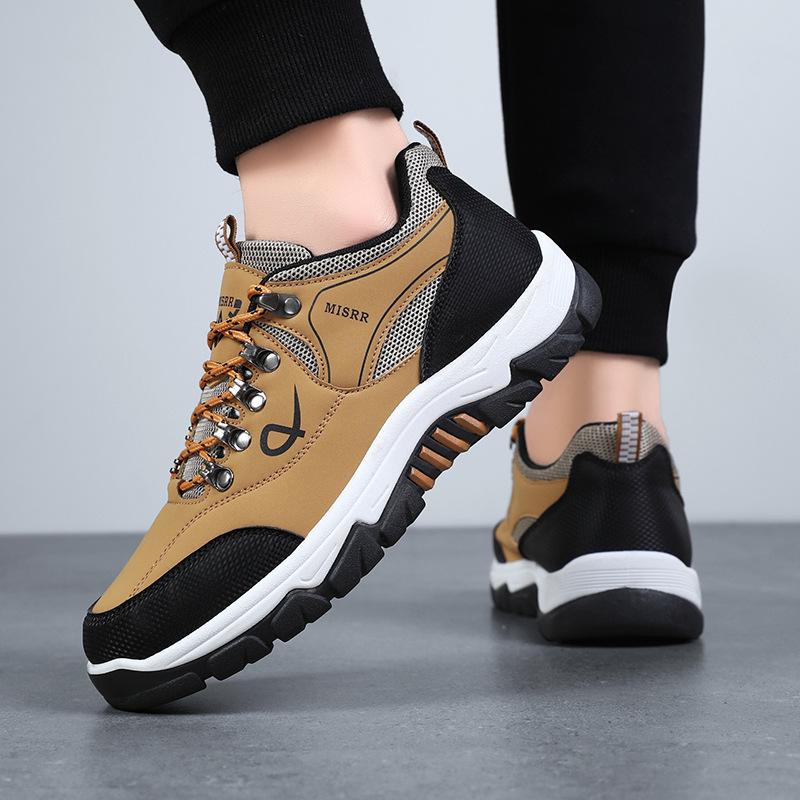 Men's Casual Sneakers Breathable Lightweight Non-Slip Hiking Shoes Large Size Sports Shoes for Outdoor Walking