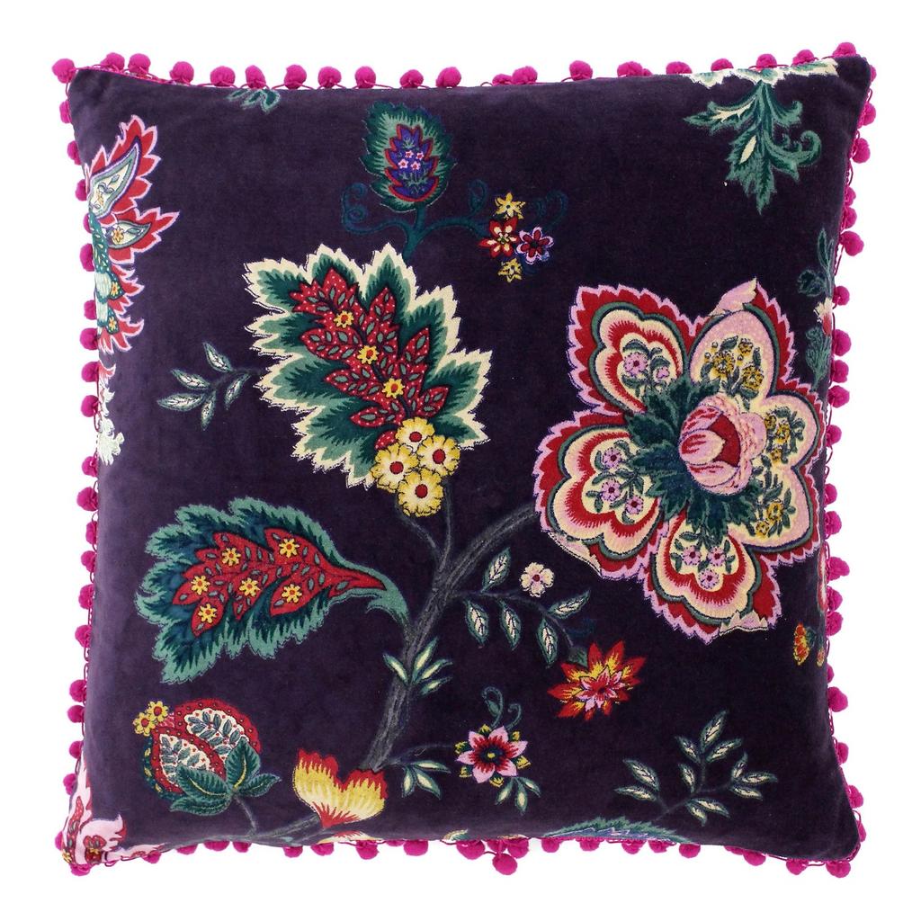 Paoletti Palampur Velvet Cushion Cover