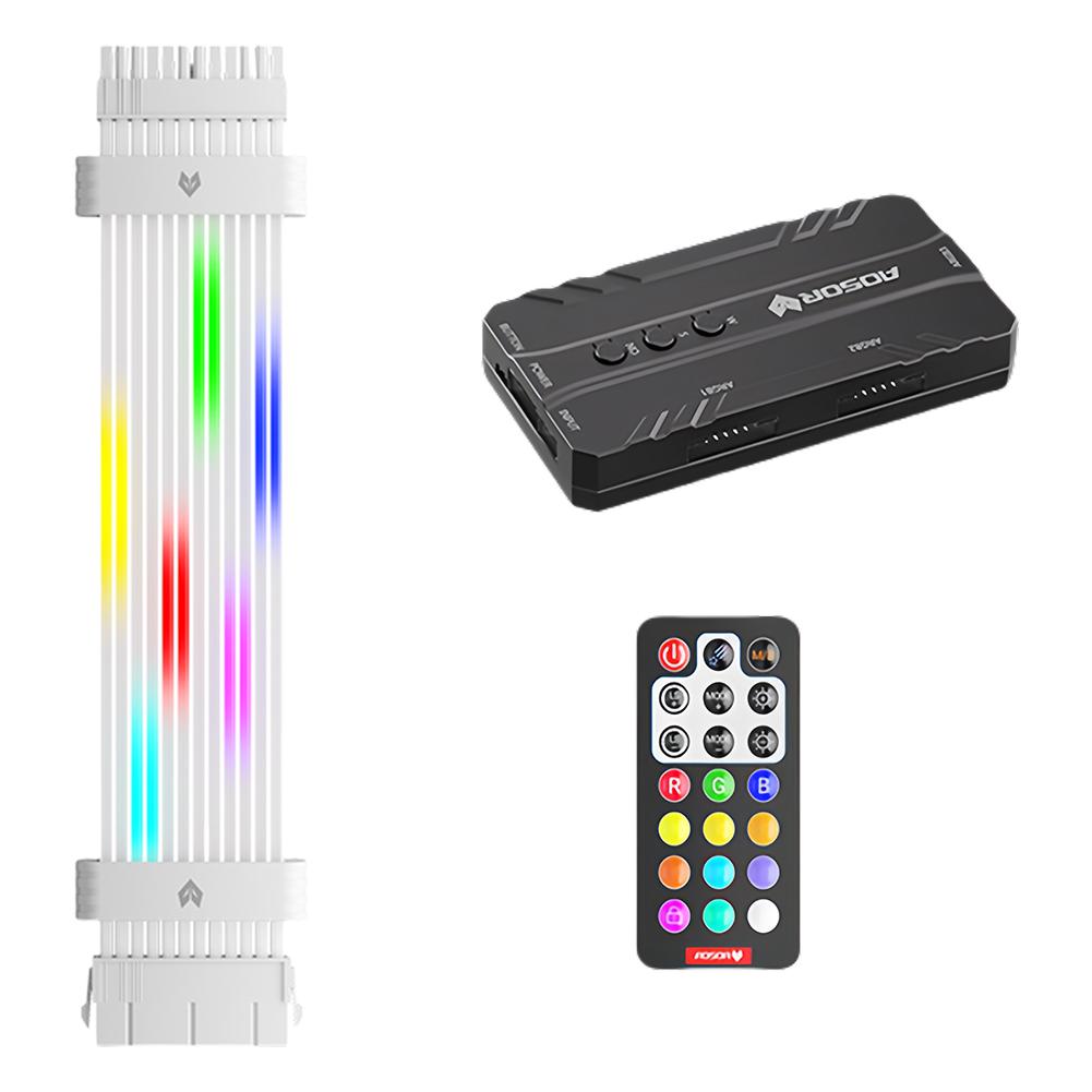 

Удлинитель материнской платы 24PIN 5V, кабель питания материнской платы ARGB, удлинитель 8PIN ARGB для разъема материнской платы