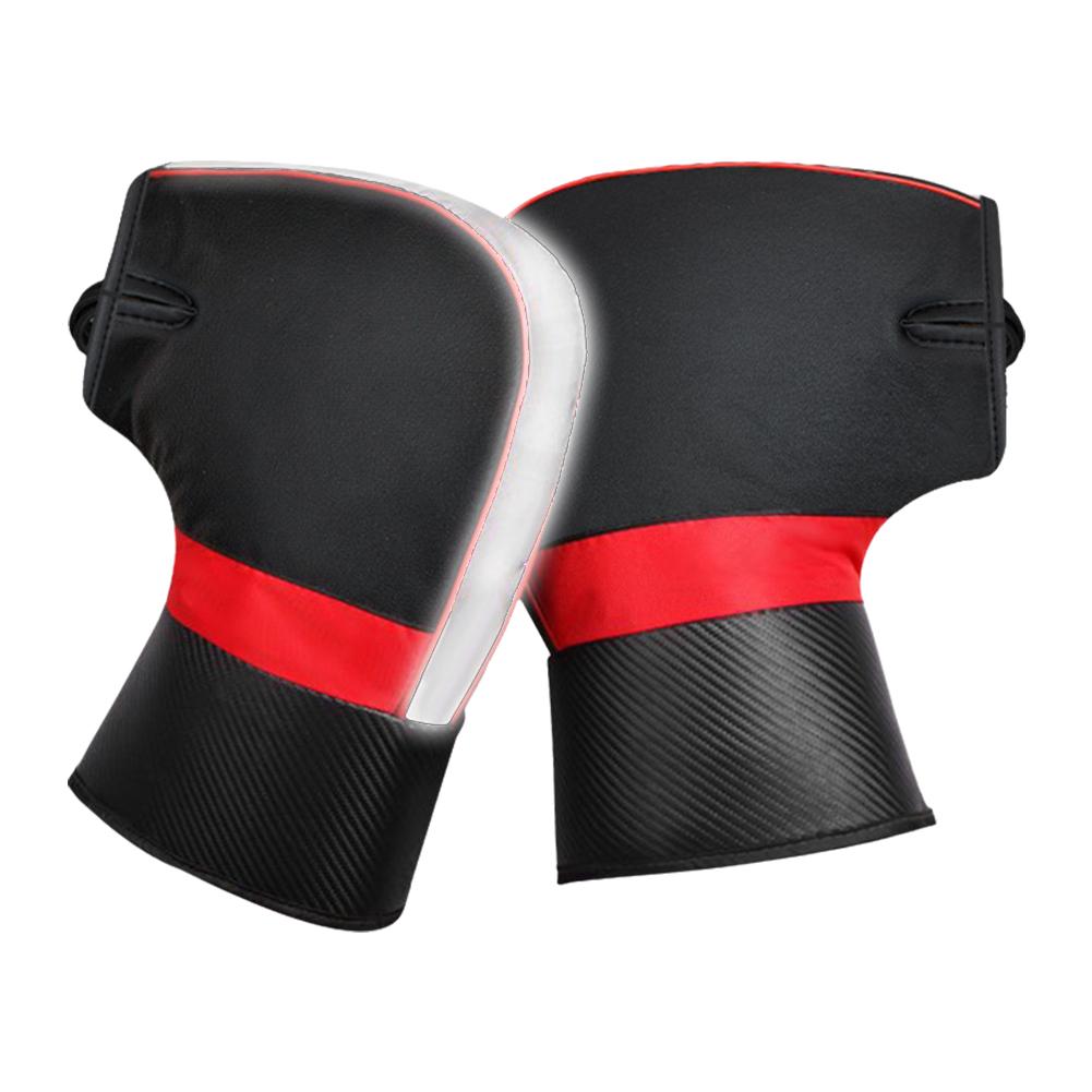 1 Pair Winter Motorcycle Electric Bicycle Windproof Warm Strip Windproof Reflective With Heating Tools Thickened Handlebar F7E8