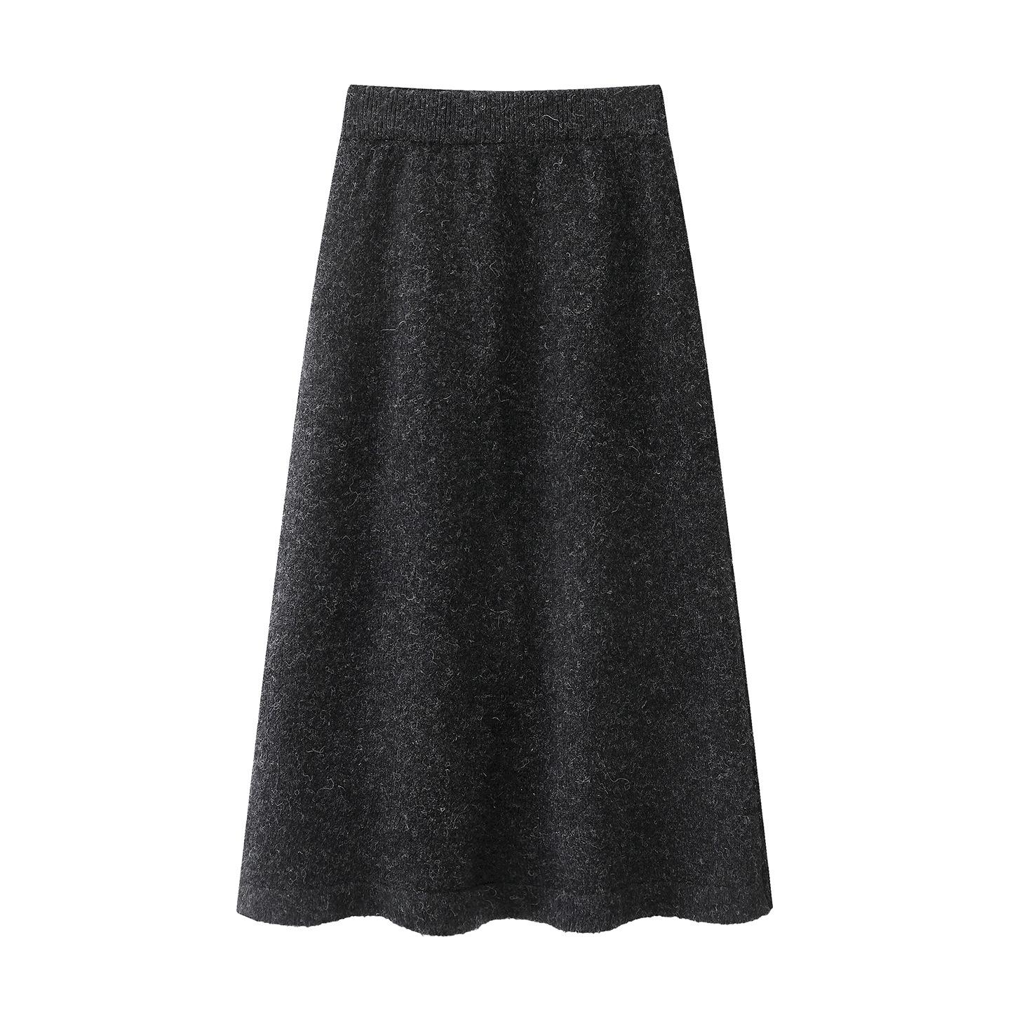 Spring 2026 Women s Sweet Style Knit Sweater & Skirt Set - Elegant Two-Piece A85W000 Small
