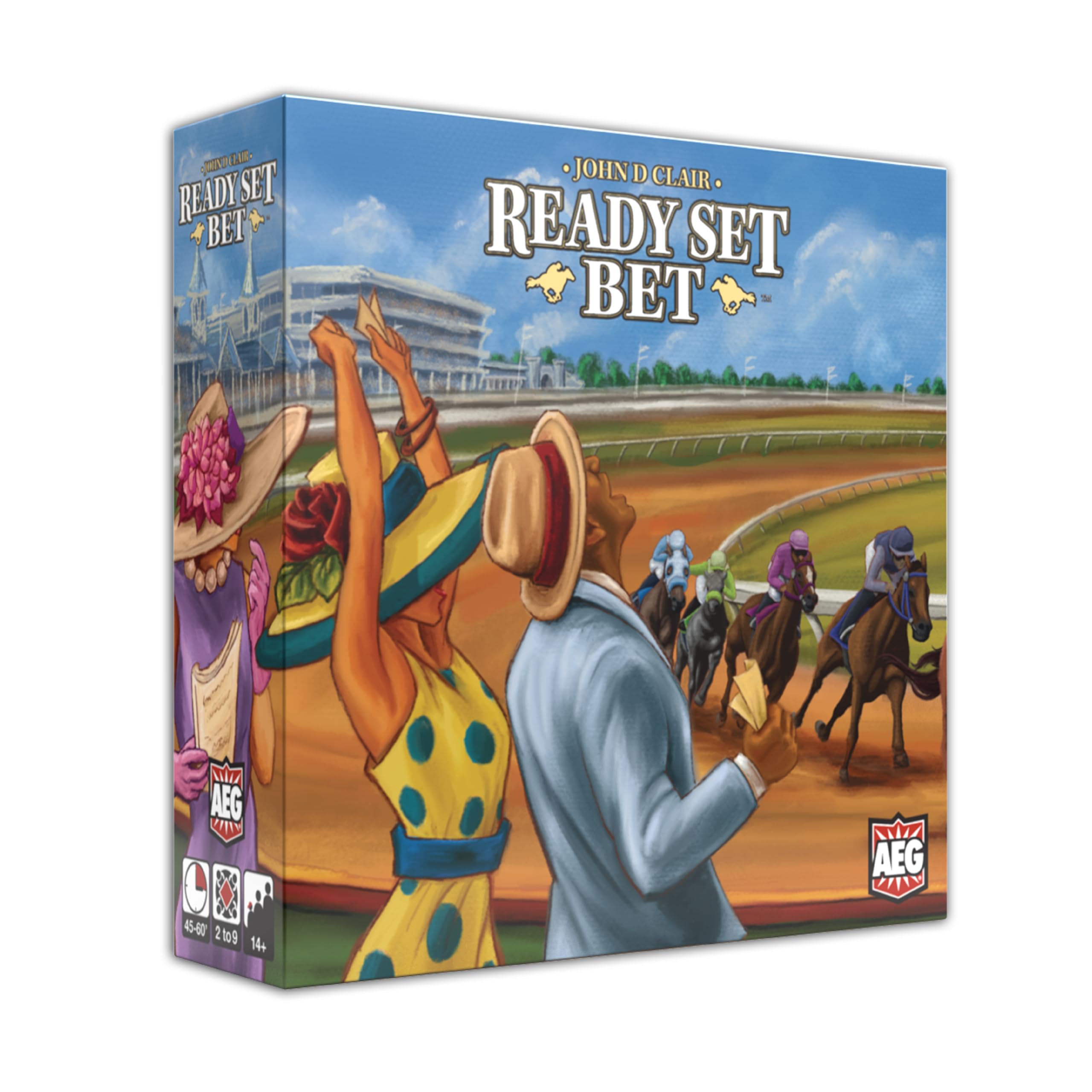 

Alderac Entertainment Group Ready Set Bet Alderac Entertainment Group Horse Racing Betting Board Ages AEG7127 (AEG) - Game, 14+, 2-9 Players, 45-60 белый
