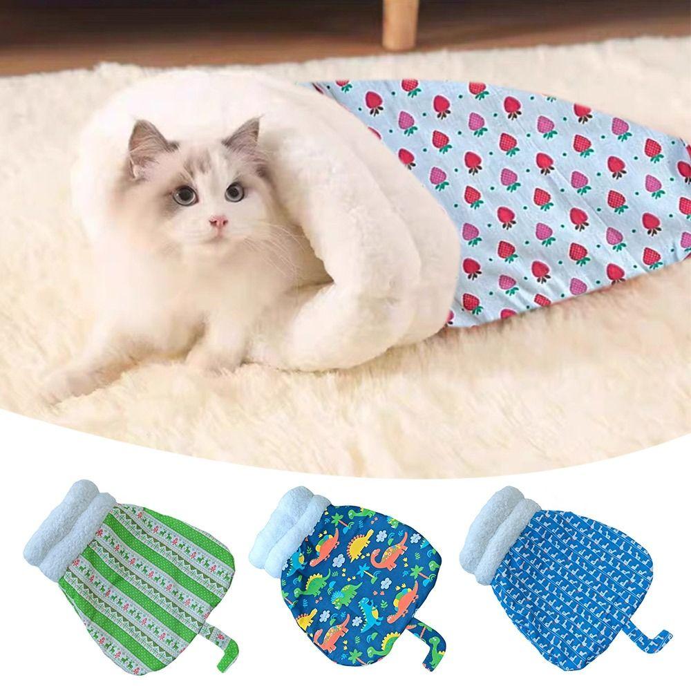 

Plush Cat Cave Bed Thickened Cat Nest Mat Creative Pet Snuggle Sack Pet Supplies D