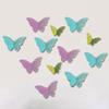 36Pcs 3D Butterfly Wall Decoration Hollow Wing Paper Butterflies Shape Sticker Home Office Living Room Bedroom Wall Ornament