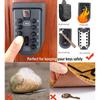 Key Lock Box for Outside Wall Mount Water Resistant Key Safe Security Storage Lock Box 10 Digits Combination Lockbox for House Keys