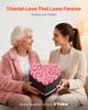 Fiori Eterni, 27 Rose Stabilizzate in una Scatola a Forma di Cuore, Bouquet Immortale di Fiori Eterni Regalo di Compleanno per Donne Lei Moglie Madri, Anniversario,