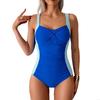 Womens Push Up Swimwear Ladies 1 Pc Bathing Suit Ruched Swimsuit Female Swimming Suit