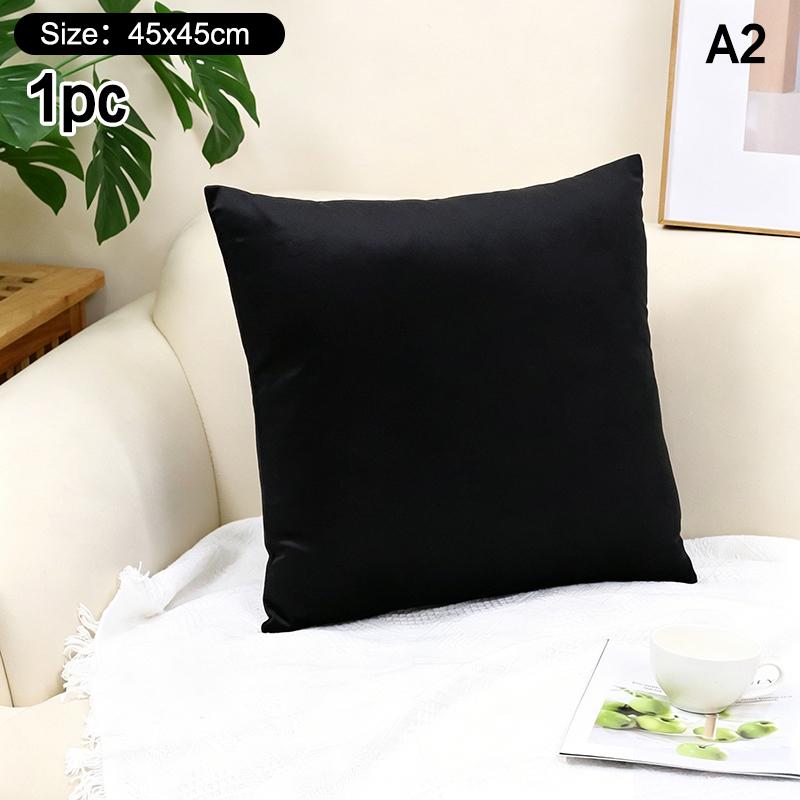 High-Quality 45*45CM Plush Pillow Case with Padded Layer for Cozy Home Decor